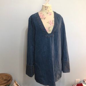 Free People Dreaming of Denim Tunic